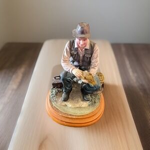 Numbered Fisherman  AMERICAS HEROES 1998 Figurine Statue Have Details